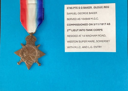 Ww1 medal lieut tank - medal,
