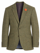 Green Check Herringbone Jacket
