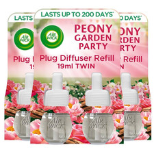 6 x Air Wick Peony Garden Party Plug In Liquid Electrical Refill 19ml
