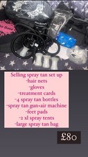 Spray tan machine and tents - and, 2
