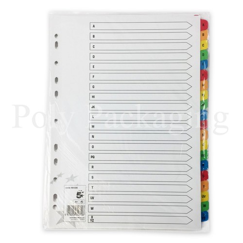 File dividers any qty - a4, qty*
