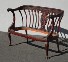 Antique Settee Loveseat Frame