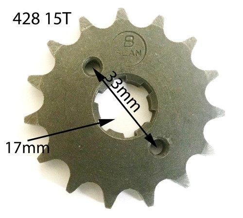 Spf02 front 15t sprocket - front, for