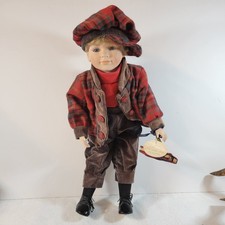 Leonardo Doll Porcelain Collectors  Boy Doll Named Joe  19 Inch
