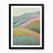 Pastel Hills no2 Art Print