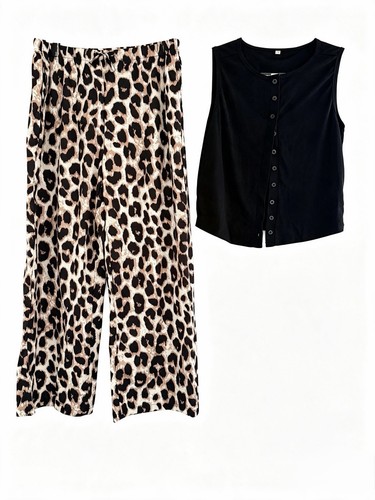 Women black button round - button,