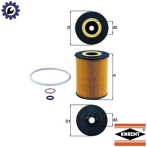 Oil filter 636d - filter, for