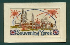 W W 1 ,SILK, SOUVENIR OF