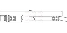 APEC Front Brake Hose for Saab