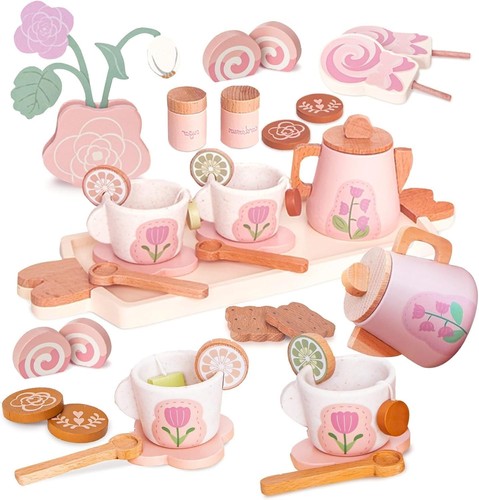 Smartwo 27pcs wooden tea - 27pcs, set