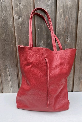 Borse pelle red leather - borse,