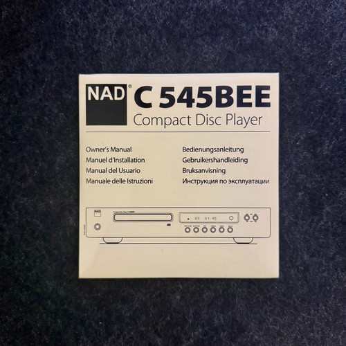 Nad c545bee player user - nad,