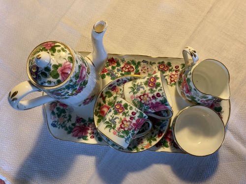 Crown staffordshire tea set - staffordshire,