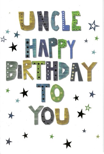Uncle birthday greeting card - birthday,