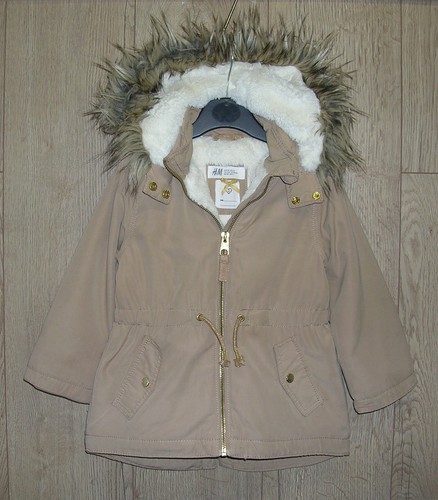 Girls beige fleece lined - girls,