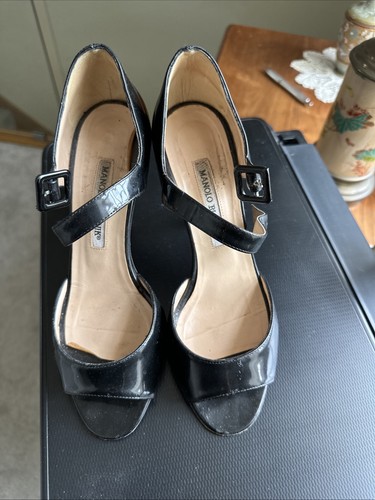 Manolo blahnik black open - blahnik,