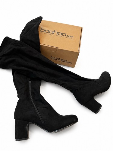 Boohoo women black - black, suede