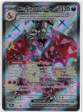 POKEMON SV - Paldean Fates NM Holo TERA Black Star PROMO #074 Shiny CHARIZARD ex