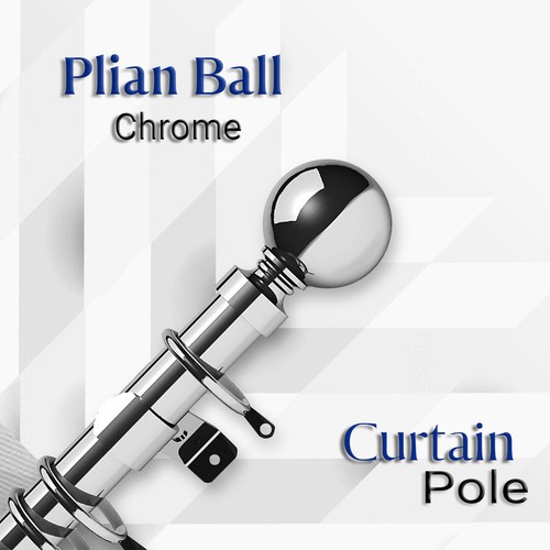 Curtain pole extendable metal - curtain,