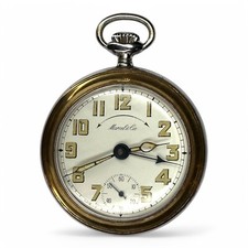 Marcel & Cie Alarm Pocket Watch Brevet 227383 - Working