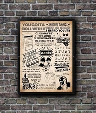 Oasis Lyric Poster Doodle Song