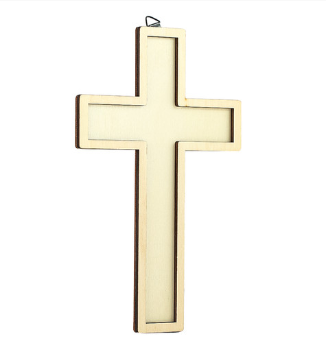 Log handcrafte wooden cross - handcrafte,