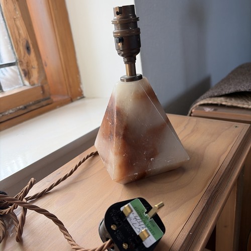 Small marble based lamp - small,