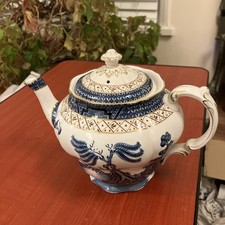 Booths REAL OLD WILLOW patternA8025 TEAPOT 7"H x 9"W Large ?  VGC 