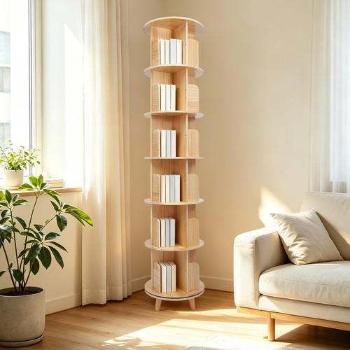Layer rotating bookshelf - 6,