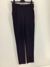 IDEX Designs Navy Blue Tailored Straight Leg Trousers Workwear UK Size 8 Smart 