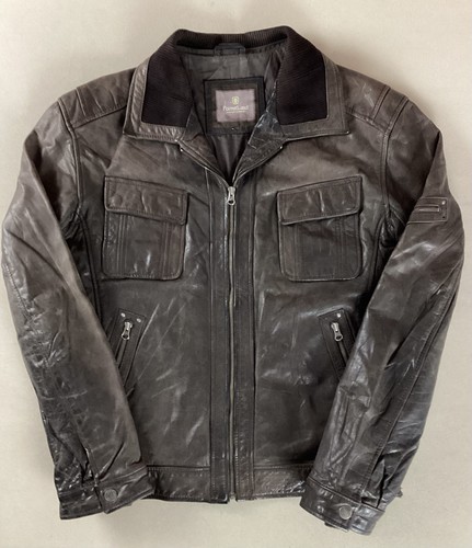 Vintage leather bomber - bomber, jacket