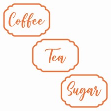 Tea Coffee Sugar Kitchen Jar