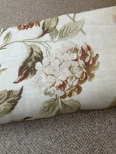 Laura Ashley hydrangea curtains brown gold colourway 88ins wide x 71 ins length