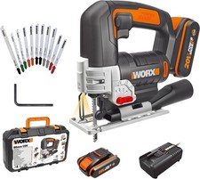 WORX 18V(20V MAX) Cordless Jigsaw WX543.2 Jig Saw 24mm , 1* 2.0Ah Battery