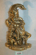 Door Stop Stops Punch Antique Vintage Brass  ref  108C (FREE UK POSTAGE)