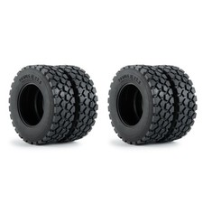 4Pack 1/14 RC Car Rubber Wheel Tires Tyres For Tamiya Tractor Trailer Upgrade