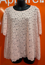 🔥Kim&Co Pink Floral Lace