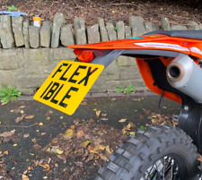 7x5" Motorbike Number Plate Premium Small Flexible Flexi Plate™ Bike Show Plate