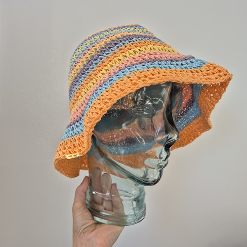 Orange blue purple woven