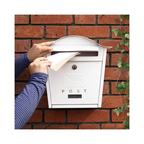 Post box wall - post, mounted