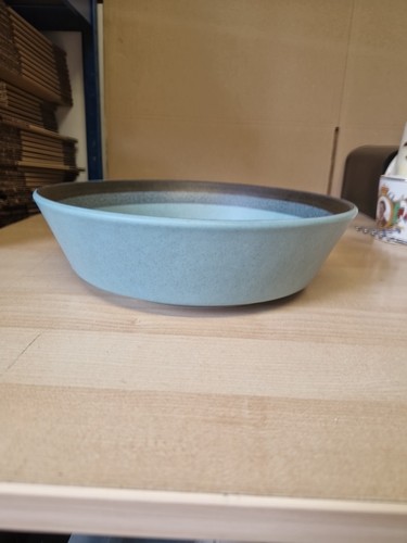 Large blue arrow stone ceramic - large,