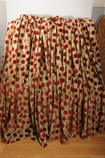 Bespoke HUGE  Heavy Wide Flock Velvet Curtains - EACH 85" long x 158" -EYLET TOP