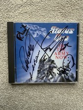 Status Quo IN THE ARMY NOW CD SIGNED RICK PARFITT, FRANCIS ROSSI  and band 