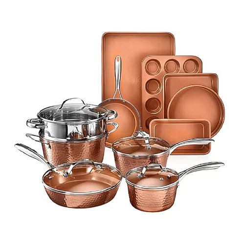 Gotham steel hammered copper - steel,