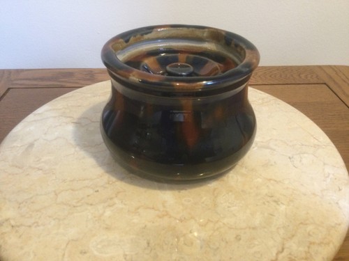 Antique majolica drip - drip, glaze