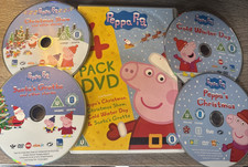 PEPPA PIG : 4 Pack DVD - Christmas / Winter Specials  : DVD x 4 VGC