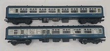 2X HORNBY OO GAUGE INTERCITY BLUE GREY CARRIAGES COACHES M14052 M5120
