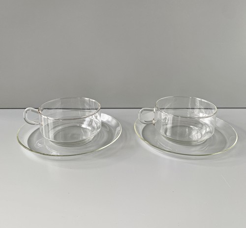 Tea cups saale glass ddr - cups,