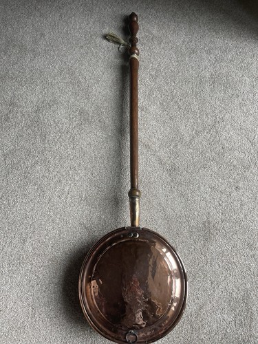 Antique copper bed - copper, warming