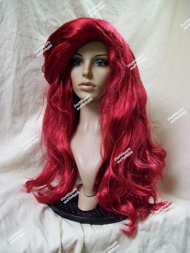 Dark red magical mermaid - magical,